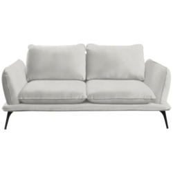 Zweisitzer-Sofa in Velours Creme