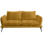 XXXLutz Lauterach - Ihr Möbelhaus bei Bregenz Zweisitzer-Sofa in Velours Goldfarben