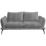XXXLutz Lauterach - Ihr Möbelhaus bei Bregenz Zweisitzer-Sofa in Velours Grau