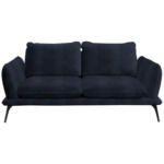 XXXLutz Lauterach - Ihr Möbelhaus bei Bregenz Zweisitzer-Sofa in Velours Schwarz