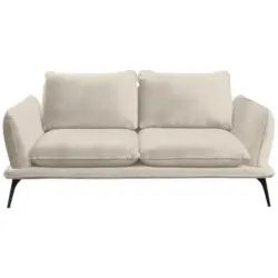 Zweisitzer-Sofa in Bouclé Beige