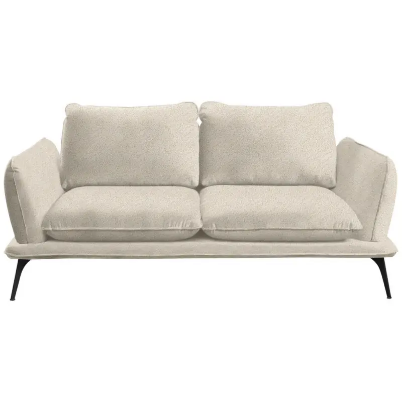 Zweisitzer-Sofa in Bouclé Beige