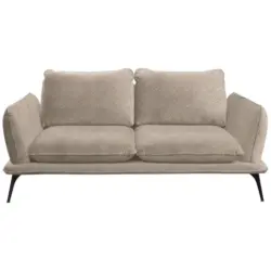 Zweisitzer-Sofa in Bouclé Braun