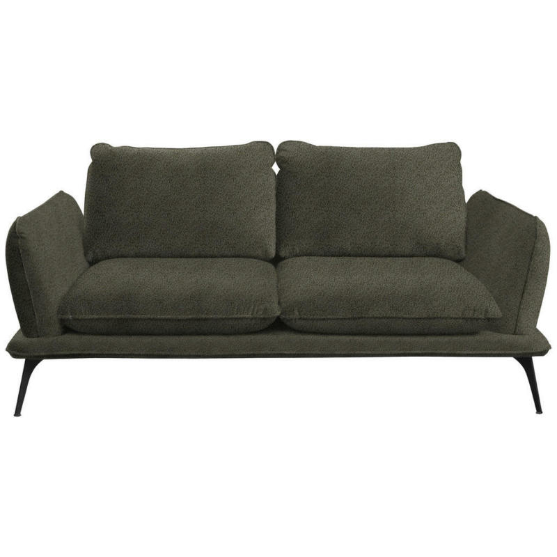 Zweisitzer-Sofa in Bouclé Grün