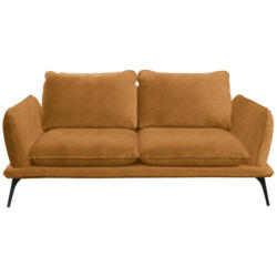 Zweisitzer-Sofa in Bouclé Goldfarben