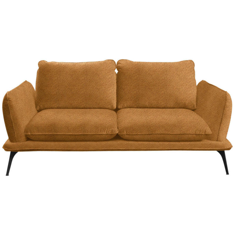 Zweisitzer-Sofa in Bouclé Goldfarben