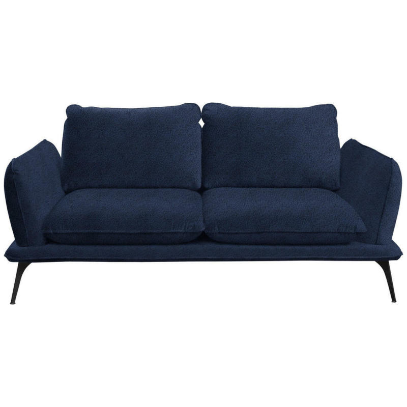 Zweisitzer-Sofa in Bouclé Blau