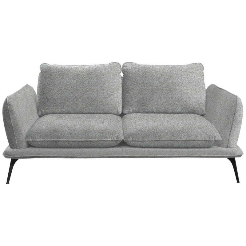 Zweisitzer-Sofa in Bouclé Grau