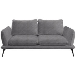 Zweisitzer-Sofa in Bouclé Dunkelgrau