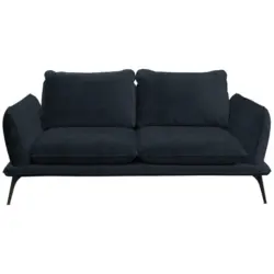 Zweisitzer-Sofa in Boucl&eacute; Anthrazit