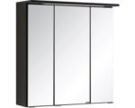 Hornbach LED-Spiegelschrank Held Möbel 3-türig 60x66 cm dunkelgrau 009.1.0042