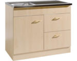 Hornbach Spülenunterschrank Held Möbel 100x50 buche