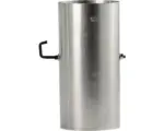 Hornbach Ofenrohr Bertrams Ø 100 mm feueraluminiert silber 0,25 m mit Drosselklappe