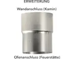 Hornbach Ofenrohr-Erweiterung Bertrams Ø 150-180 mm feueraluminiert silber