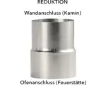 Hornbach Ofenrohr Reduzierung Bertrams Ø 110-100 mm feueraluminiert silber