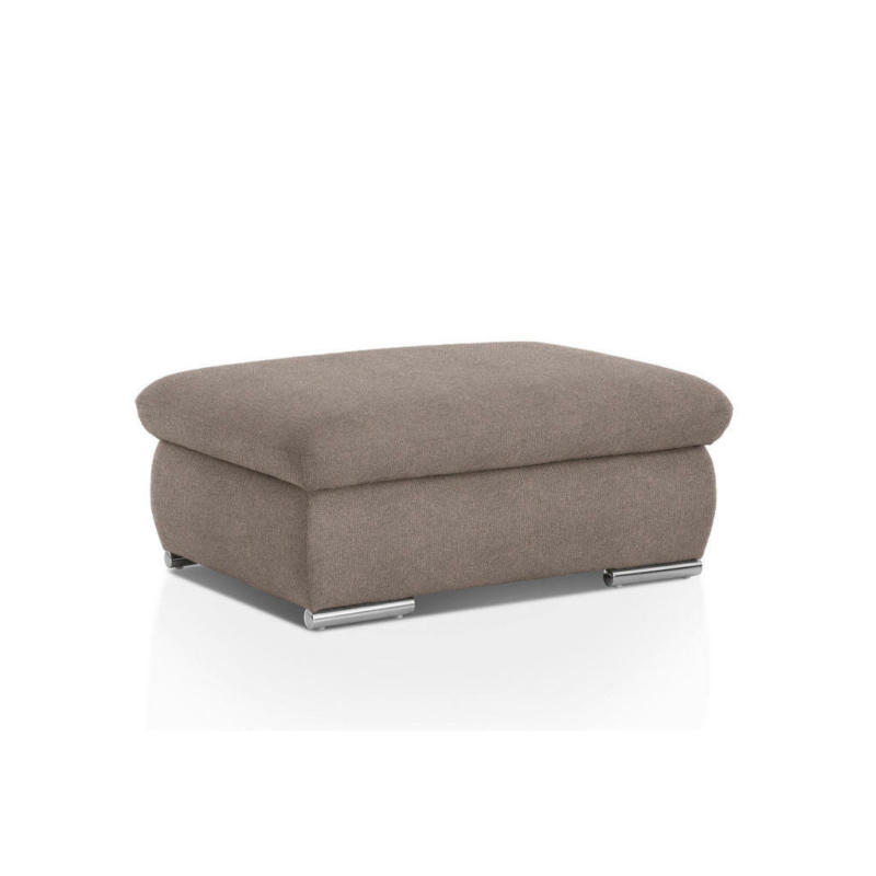 Hocker in Textil Taupe