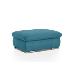 Hocker in Textil Blau