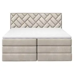 Boxspringbett in Beige