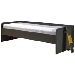 Bett 90/200 cm in Graphitfarben