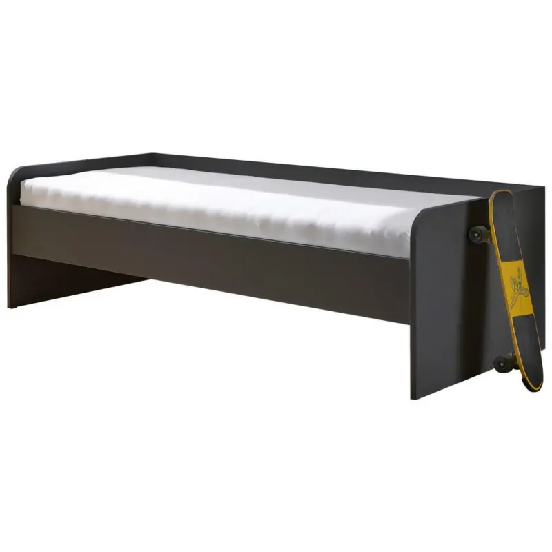 Bett 90/200 cm in Graphitfarben