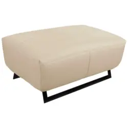 Hocker in Textil Beige