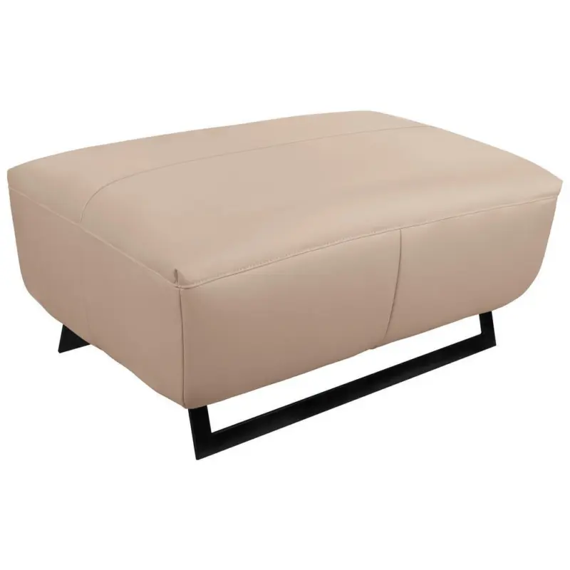 Hocker in Textil Hellbraun