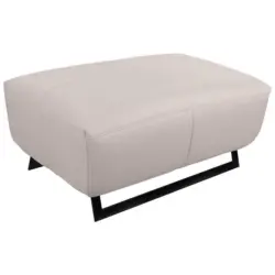 Hocker in Textil Hellgrau