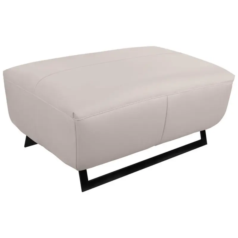 Hocker in Textil Hellgrau