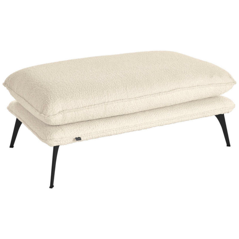 Hocker in Textil Beige