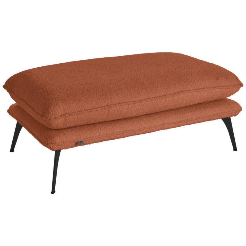 Hocker in Textil Terracotta