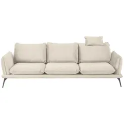 Dreisitzer-Sofa in Bouclé Beige