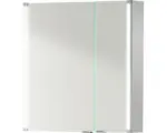 Hornbach LED-Spiegelschrank basano Silver-Line 2-türig 60x67x16,5 cm weiß