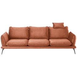 Dreisitzer-Sofa in Bouclé Terracotta