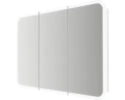 LED-Spiegelschrank Baden Haus Soft 3-türig 95x70x13 cm weiß