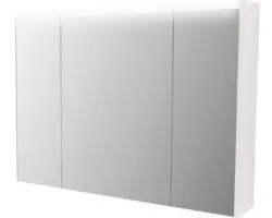 LED-Spiegelschrank Baden Haus Soft 3-türig 92x67x15 cm weiß