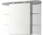Hornbach LED-Spiegelschrank Baden Haus 1-türig 88x65,5x27 cm weiß