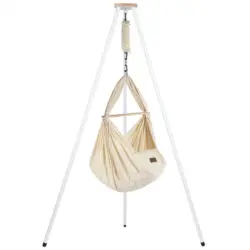 Federwiege Federwiege mit Tipi-Gestell 150/150/224 cm