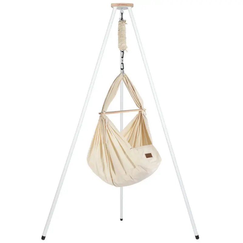 Federwiege Federwiege mit Tipi-Gestell 150/150/224 cm