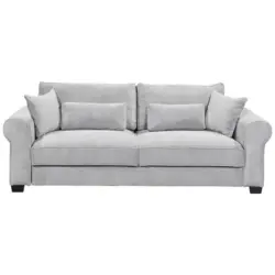 Schlafsofa in Kord Grau