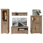 XXXLutz Lauterach - Ihr M&ouml;belhaus bei Bregenz Wohnwand 326/204/51 cm in Eichefarben