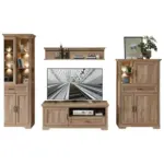 XXXLutz Lauterach - Ihr M&ouml;belhaus bei Bregenz Wohnwand 354/204/51 cm in Eichefarben