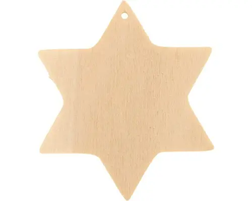 Holzstern Ø 12 cm nature 3er-Set