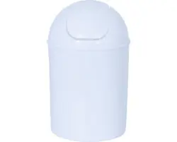 Schwingdeckeleimer Msv Ø 19 cm weiß 5 Liter