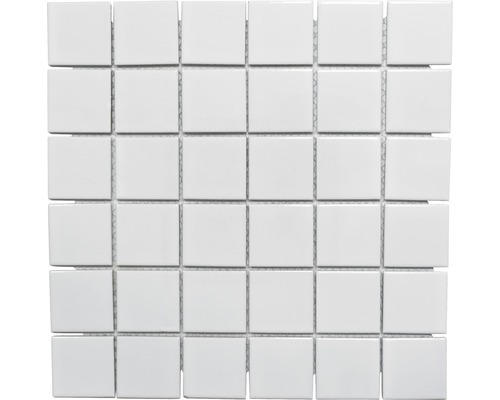 Keramikmosaik Quadrat CD 102 30,0x30,0 cm weiß