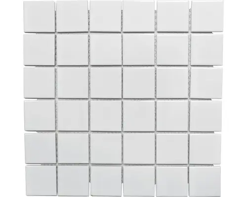 Keramikmosaik Quadrat CD 102 30,0x30,0 cm weiß