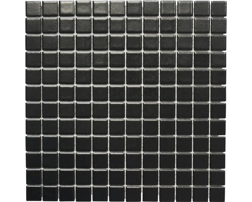 Keramikmosaik Quadrat CG 154 30,0x30,0 cm schwarz