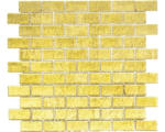 Hornbach Glasmosaik Crystal Brick CM 4GO30 30,0x30,0 cm gold