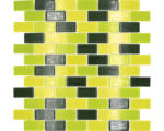 Hornbach Glasmosaik Crystal Brick CM B454 32,2x31,0 cm grün