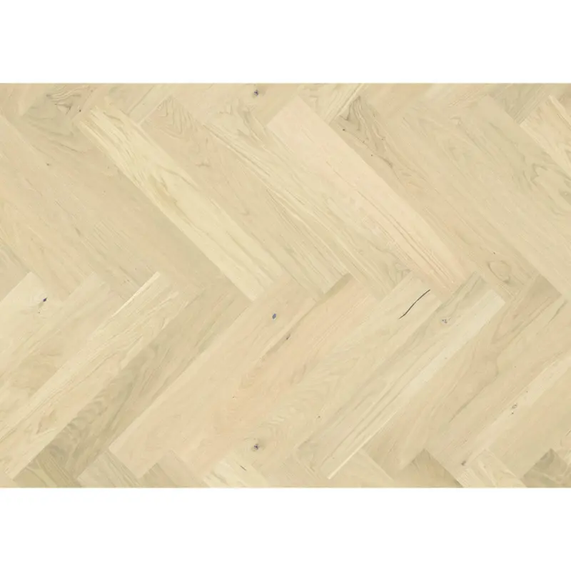 Fischgrät Eiche Bianco per m²