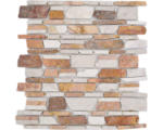 Hornbach Natursteinmosaik Marmor MOS Brick 225 30,5x30,5 cm weiß rot matt